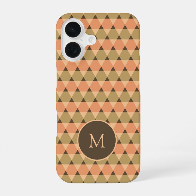 Coque iPhone 16 Motif triangles (Verso)