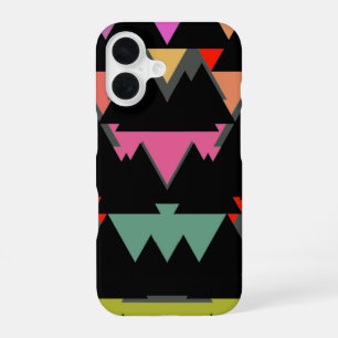 Coque iPhone 16 Motif triangulaire géométrique