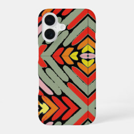 Coque iPhone 16 Motif tribal sud-ouest artistique