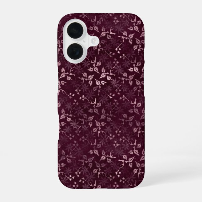 Coque iPhone 16 Motif Vin de Mûre  (Verso)
