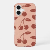 Motif Vintage avec Cerises Stylisées