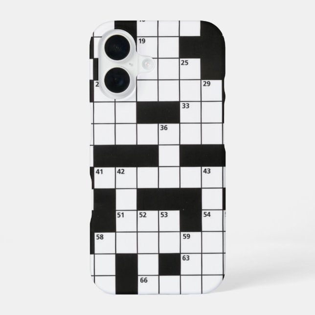 Coque iPhone 16 Mots croisés (Verso)