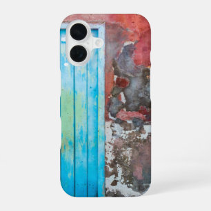 Coque iPhone 16 Mur coloré, porte et volets