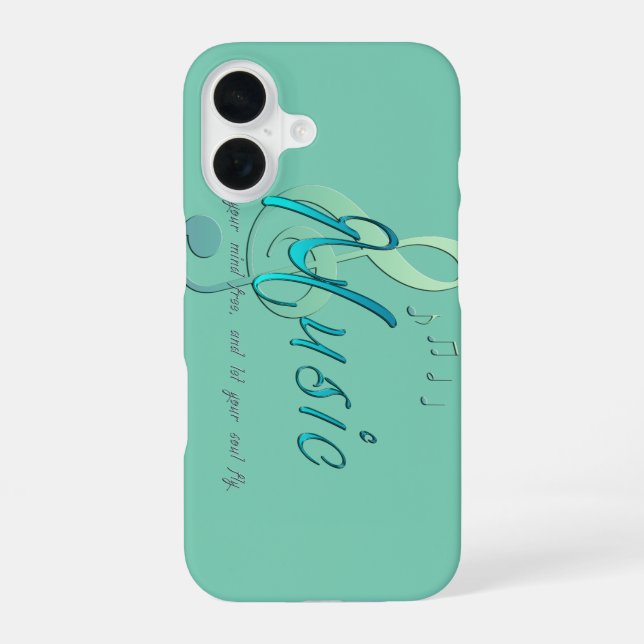 Coque iPhone 16 Musique (Verso)