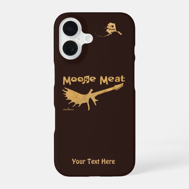Coque iPhone 16 Musique Moose Meat Rock (Verso)