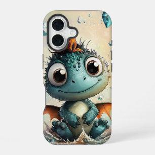 Coque iPhone 16 Mystic Baby Dragon - Imaginaire Anime Phone Case