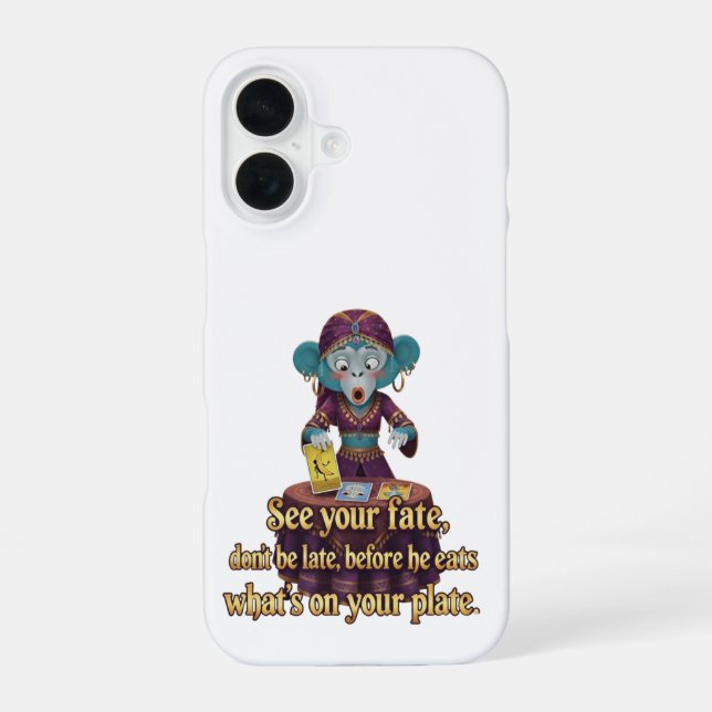Coque iPhone 16 Mystique du Singe Drôle (Verso)