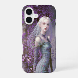 Coque iPhone 16 Mystique en fleurs #212 : Rêverie violette