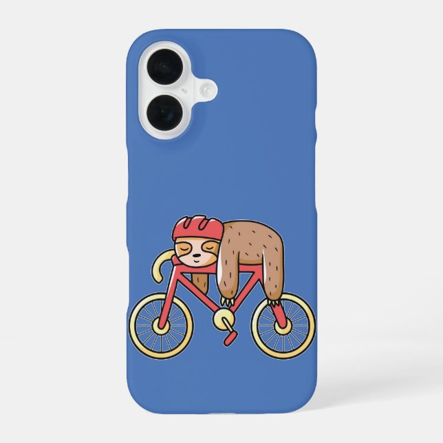 Coque iPhone 16 Nap Rider Sloth (Verso)
