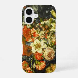 Coque iPhone 16 Nature morte avec fleurs et fruits 