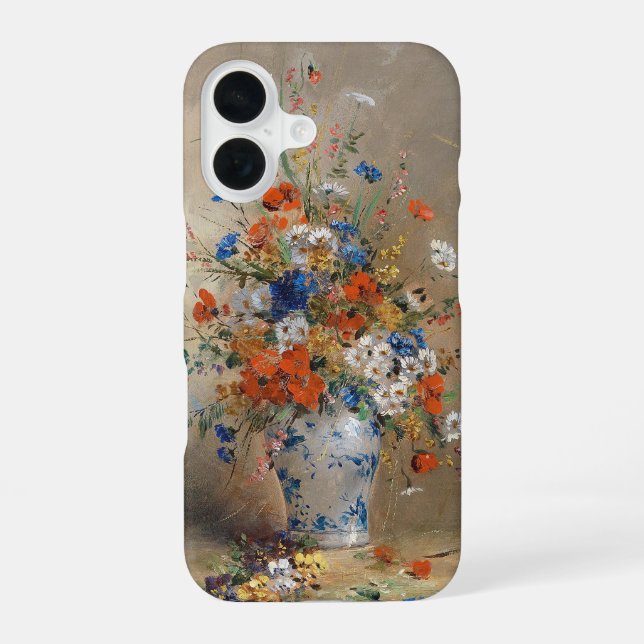 Coque iPhone 16 Nature morte de fleurs | Eugene Petit (Verso)