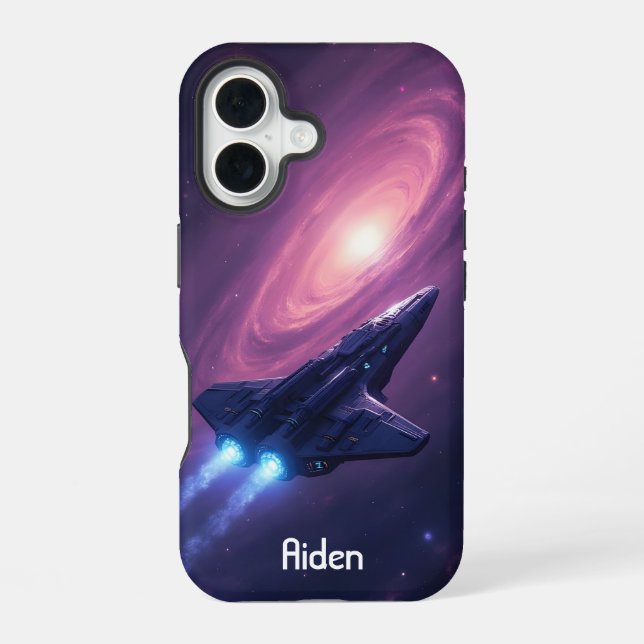 Coque iPhone 16 Navire Galaxy (Verso)