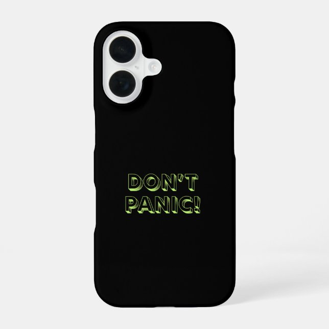 Coque iPhone 16 Ne paniquez pas (Verso)