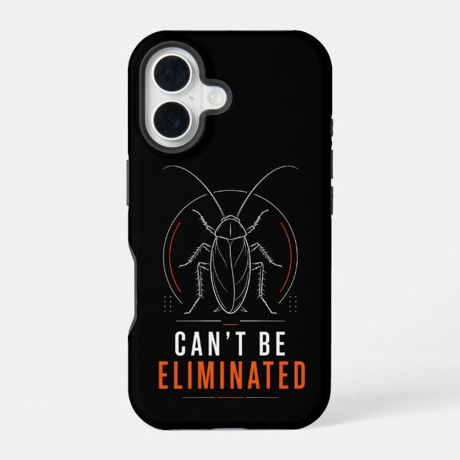 Coque iPhone 16 Ne peut être éliminée Blatte minimale (Verso)