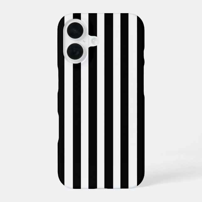 Coque iPhone 16 Neige ébène (Verso)