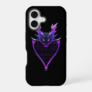 Coque iPhone 16 Neon dragon art