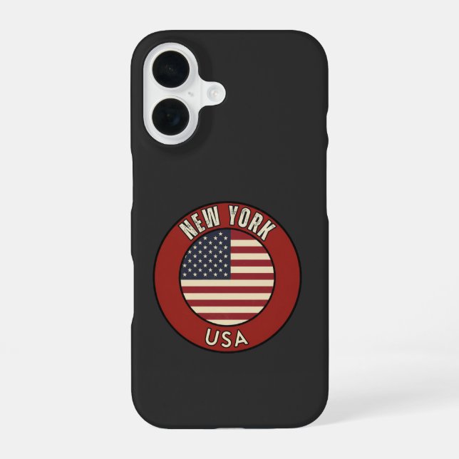 Coque iPhone 16 New York United States of America (Verso)