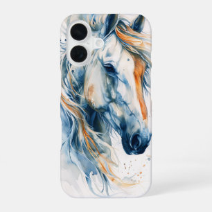 Coque iPhone 16 Noble Cheval Blanc