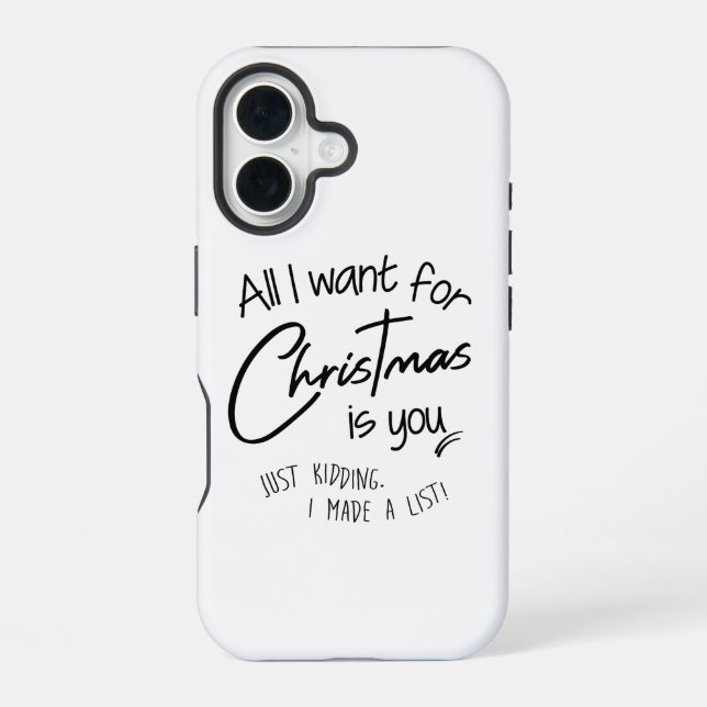 Coque iPhone 16 Noël (Verso)
