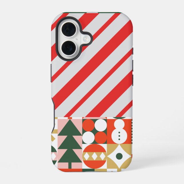Coque iPhone 16 Noël festif (Verso)