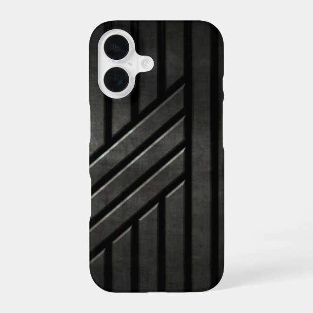 Coque iPhone 16 Noir furtif (Verso)