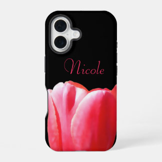 Coque iPhone 16 Nom Tulip Bloom Rising