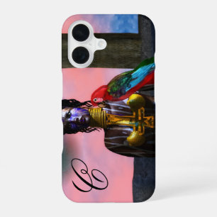 Coque iPhone 16 NORA CYBER GUERRIER MONOGRAMME Science-fiction