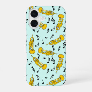 Coque iPhone 16 Notes de musique de trompette