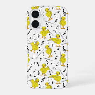 Coque iPhone 16 Notes de musique Flute Chick