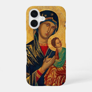 Coque iPhone 16 Notre Mère de Perpétuel Secours