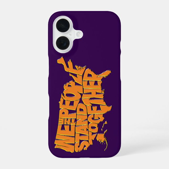 Coque iPhone 16 Nous le Peuple Nous Tenons Ensemble (Verso)
