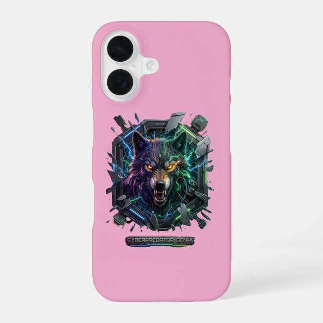 Coque iPhone 16 Nouveau Prédateur Robotique Futuriste  (Verso)