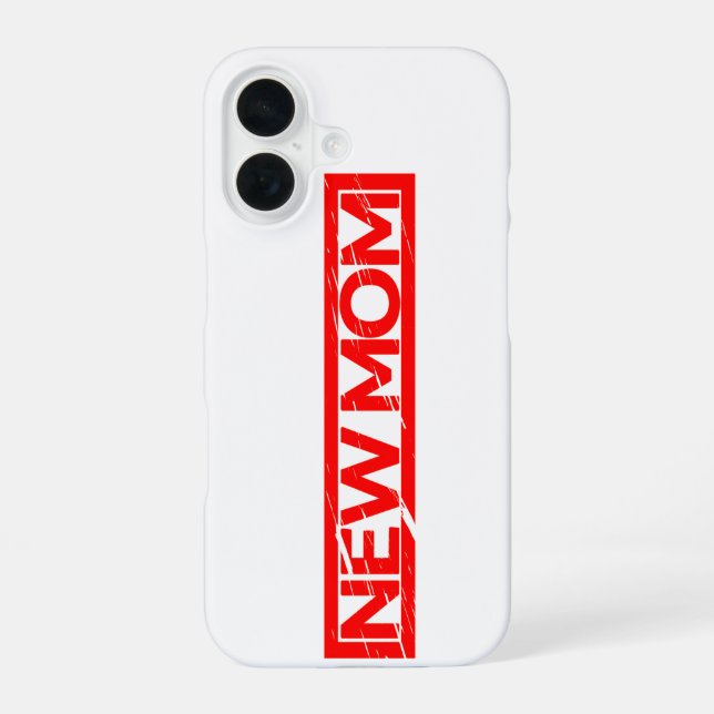 Coque iPhone 16 Nouveau timbre maman (Verso)