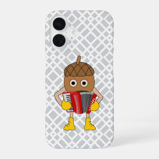 Coque iPhone 16 Nut d'accordion (Verso)