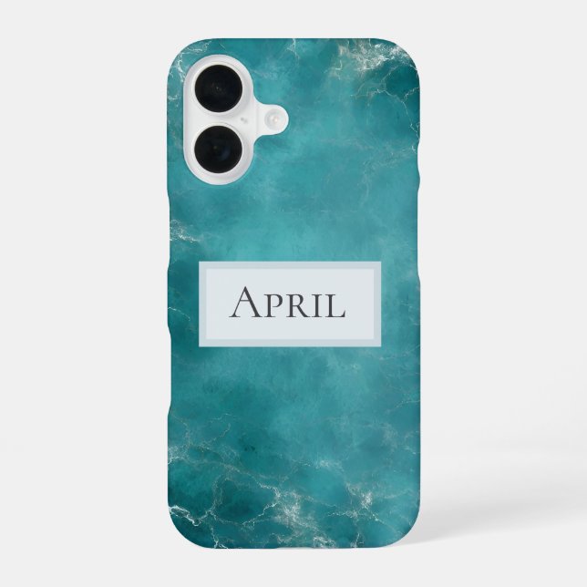 Coque iPhone 16 Océan Sarcelle (Verso)