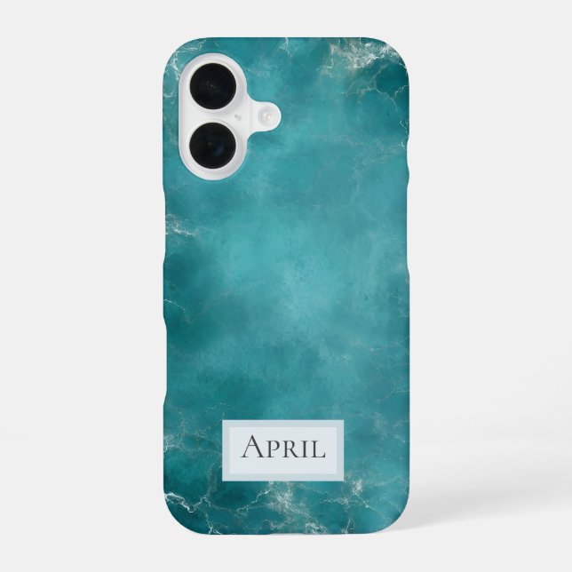 Coque iPhone 16 Océan Sarcelle (Verso)
