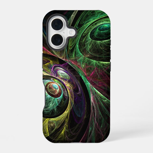 Coque iPhone 16 OEil aux yeux Art Abstrait (Verso)