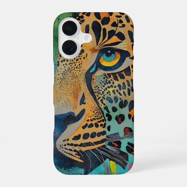 Coque iPhone 16 Oeil du léopard (Verso)