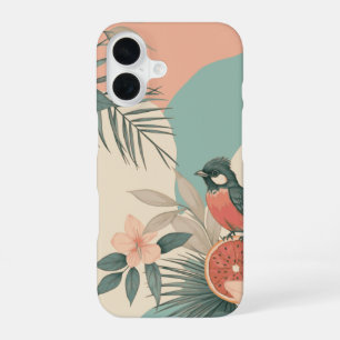 Coque iPhone 16 Oiseau de Humming Tropical