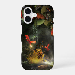 Coque iPhone 16 Oiseaux Ibis Écarlates VOLANT LA LUMIÈRE