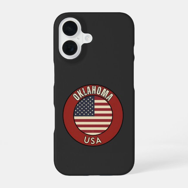 Coque iPhone 16 Oklahoma États-Unis d'Amérique (Verso)