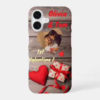 Coque iPhone 16 Olivia & Tom 1er Valentin !