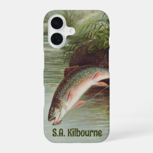 Coque iPhone 16 Omble de ruisseau bondissant par S.A. Kilbourne Po