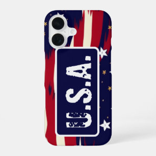 Coque iPhone 16 Ondes patriotiques