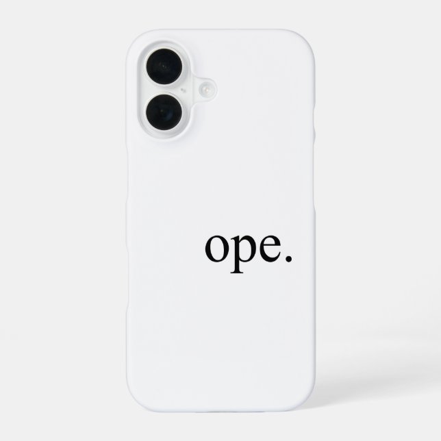 Coque iPhone 16 Ope (Verso)