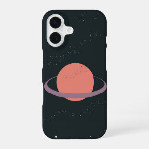 Coque iPhone 16 Orbit One – Planète à Anneaux Minimaliste