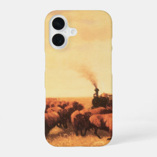 Coque iPhone 16 Ouest américain vintage, retenu par NH Trotter