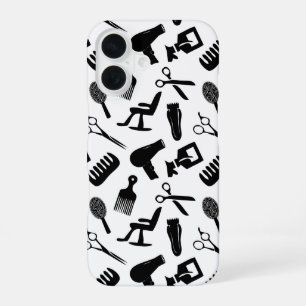 Coque iPhone 16 Outils de coiffeur motif