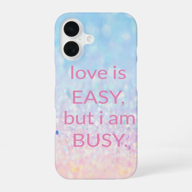 Coque iPhone 16 Paillettes tendance sucrées  (Verso)