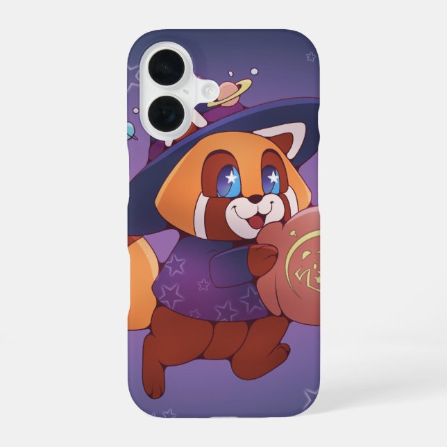 Coque iPhone 16 Panda espace Halloween (Verso)